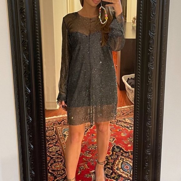 ZARA MESH RHINESTONE DRESS - Picture 2 of 2